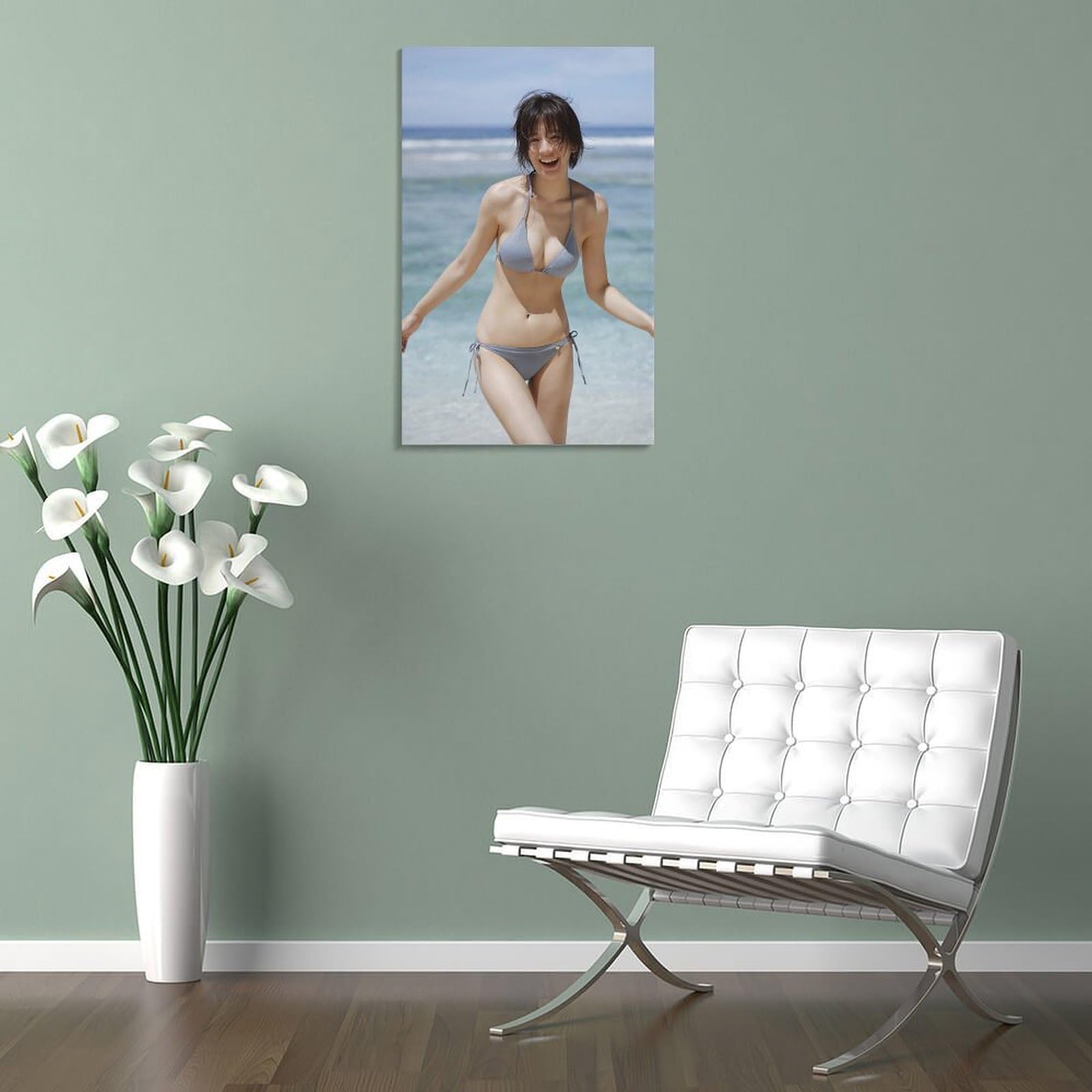 Amazon.co.jp: 佐藤美希 キャンバスアートポスター 水着写真